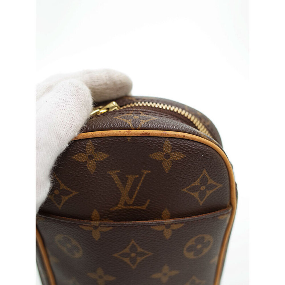 Louis Vuitton Monogram Leather Brown Pochette Ganjou Body Bag - Picture 6 of 8